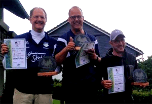 Heimsieg für Grandmaster Dirk Poehlke (M.) vor Arnold Meier (l.) und Ralf Winkelmann.